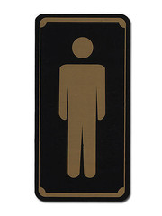 Toilettenschild f&uuml;r das Herren - WC 