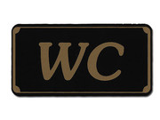 Toilettenschild: WC 