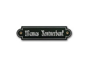 ME3007: Hochwertiges Emaille Namensschild, Klingelschild mit Ihrem einzeiligen Namen bild 2