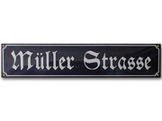 ME3000-17: Original Emaille Stra&szlig;enschild mit Ihrem Wunschtext bis 17 Zeichen Bild 3