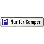 Aluschild Camping - Parkplatzbeschilderung f&uuml;r Camper 