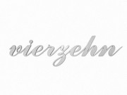 Edelstahl-Hausnummer als Zahlwort bis max. 10 Buchstaben - H&ouml;he: 100 mm 