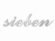 Edelstahl-Hausnummer als Zahlwort bis max. 10 Buchstaben - H&ouml;he: 150 mm 