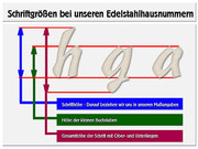 Schrifth&ouml;he