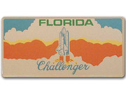 Florida-Boosterplate -Challenger- mit individuellem Wunschtext 