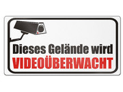Grafikschild - Video&uuml;berwachung - mit individuellem Wunschtext 