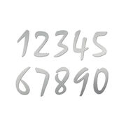 Hausnummern aus Edelstahl Schrift Staccato 