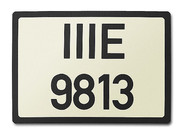 Historisches Nummernschild Weimarer Republik neu