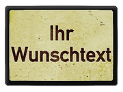 Historisches Nummernschild Replikat mit Wunschtext 
