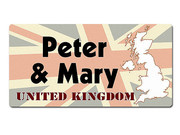 L&auml;nder - Nummernschild im Format 30x15 cm - Gro&szlig;britannien 