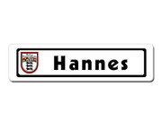 Namensschild in der Farbe ihrer Wahl mit Bundeslandwappen und eigenem Namen  