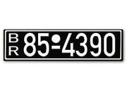 Nummernschild BR Britische Zone Rheinland 1948 - 56 