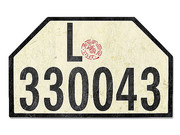 Nummernschild Deutsches Reich 