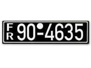 Nummernschild FR Franz&ouml;sische Zone Rheinland 1948 - 56 