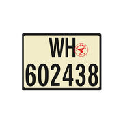 Nummernschild Wehrmacht Heer Deutsches Reich 