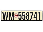Nummernschild Wehrmacht Marine Deutsches Reich 
