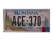 Original US-Grafiknummernschild Montana - Open Land 