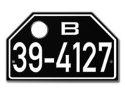 PKW Nummernschild Besatzungszeit 1948 - 56 Replika 