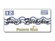 Puerto Rico Deko Fahrzeug-Kennzeichen mit individuellem Wunschtext 