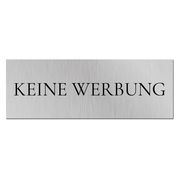 Schild f&uuml;r den Briefkasten - Keine Werbung bitte 