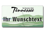 Tennessee USA Deko Kfz-Kennzeichen mit individuellem Wunschtext 