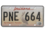 US Grafik - Nummernschild Louisiana - Sportmans paradise 
