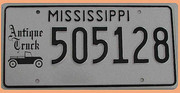 US - Grafiknummernschild Mississippi 