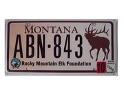 US - Grafiknummernschild Montana mit Elchmotiv 