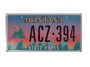 US - Grafiknummernschild Montana - State Parks 