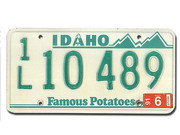US - Nummernschild aus dem Bundesstaat Idaho 