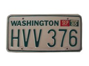 US - Nummernschild Washington 