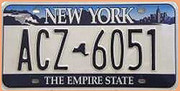 USA - Nummernschild New York 