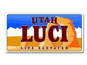 Utah USA Deko Fahrzeugkennzeichen mit individuellem Wunschtext 