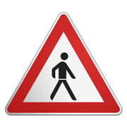 Achtung Fussg&auml;nger - rechts