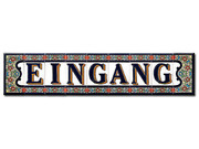 spanischer Fliesenschriftzug Eingang  