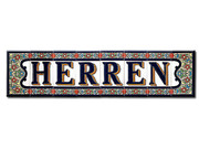 spanischer Fliesenschriftzug Herren  