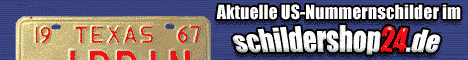 Aktuelle US-Nummernschilder im schildershop24.de