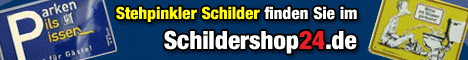 Witzige Schilder in verschiedenen Ausführungen