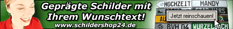 Gepr�gte Schilder mit Ihrem Wunschtext