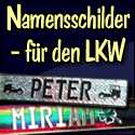 Namensschilder für den LKW