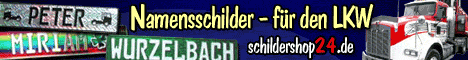 Namenschilder für den LKW