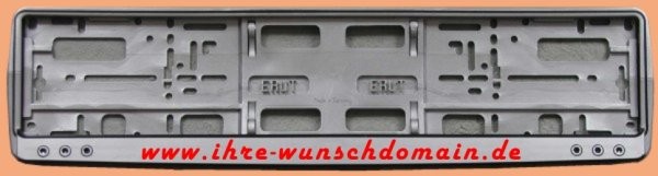 Nummernschildrahmen