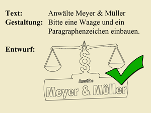 Edelstahlschild 1