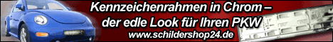 Kennzeichenrahmen mit individuellen Wunschtexten