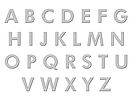 Edelstahl Buchstaben