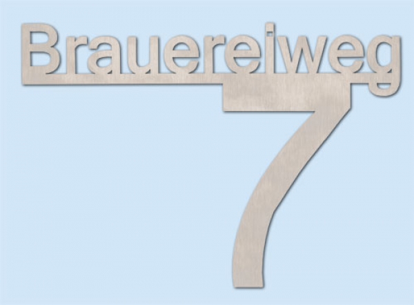 Design Hausnummer