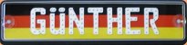 LED-Schild im deutschen Kennzeichenformat