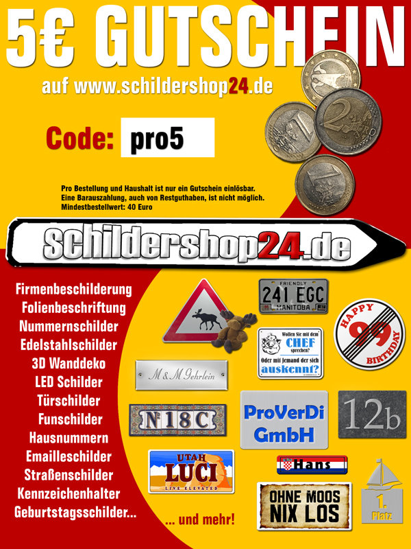 Gutschein zum sparen