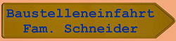 Hinweisschilder
