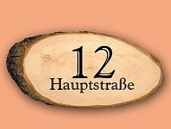 Holzhausnummer